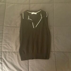 Mango Colorblock Polo Tank